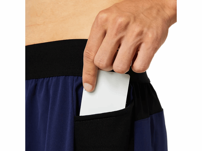 pantalón corto mezclador de 9 pulgadas para hombre Asics 4L681763 chaquetón/negro rendimiento