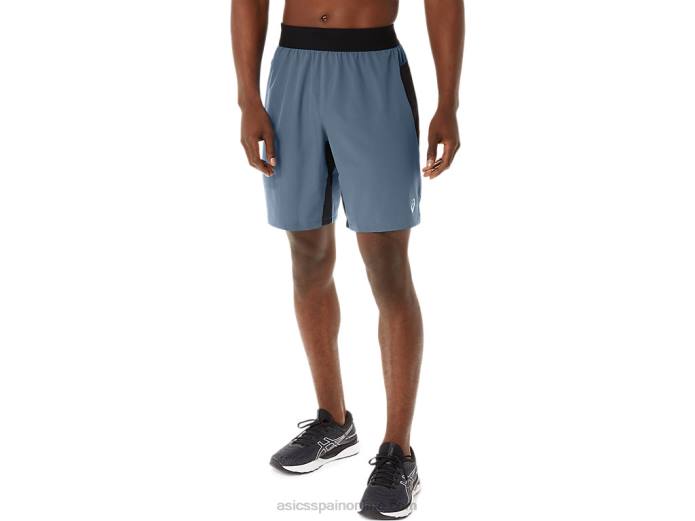 pantalón corto mezclador de 9 pulgadas para hombre Asics 4L68192 azul acero