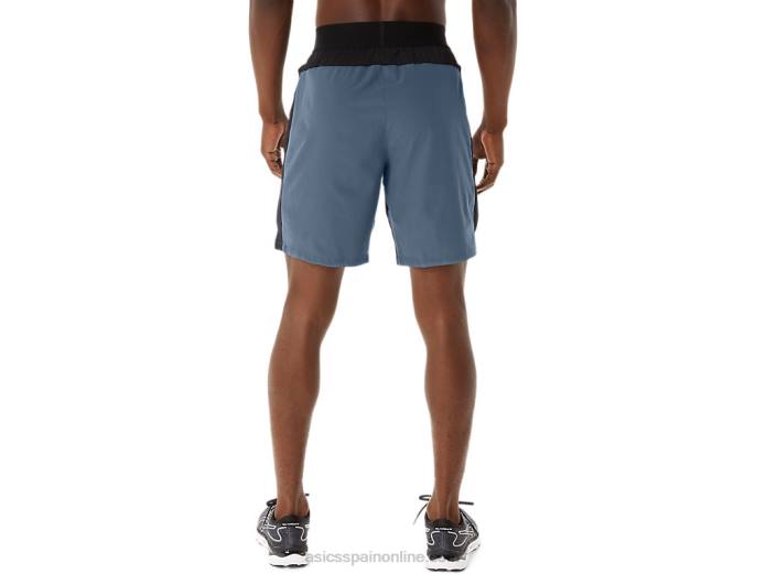 pantalón corto mezclador de 9 pulgadas para hombre Asics 4L68192 azul acero