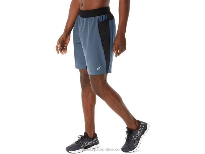 pantalón corto mezclador de 9 pulgadas para hombre Asics 4L68192 azul acero