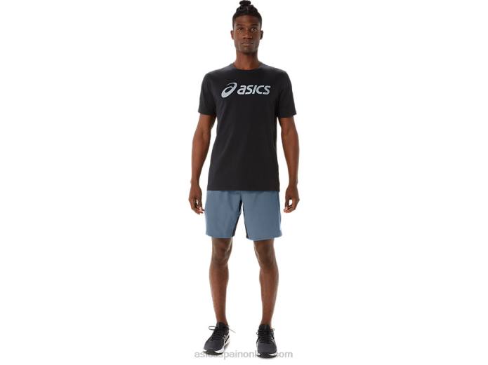 pantalón corto mezclador de 9 pulgadas para hombre Asics 4L68192 azul acero