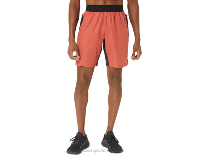 pantalón corto mezclador de 9 pulgadas para hombre Asics 4L68304 especias latte nagashi tech