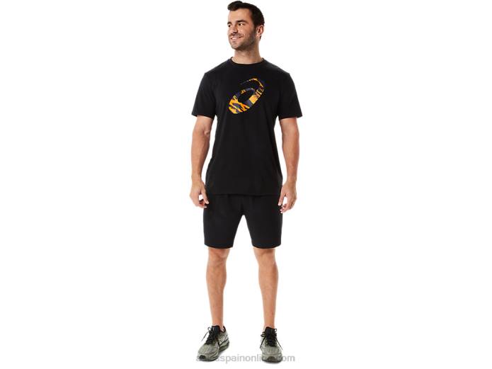 pantalón corto tejido de 7 pulgadas para hombre Asics 4L68967 rendimiento negro