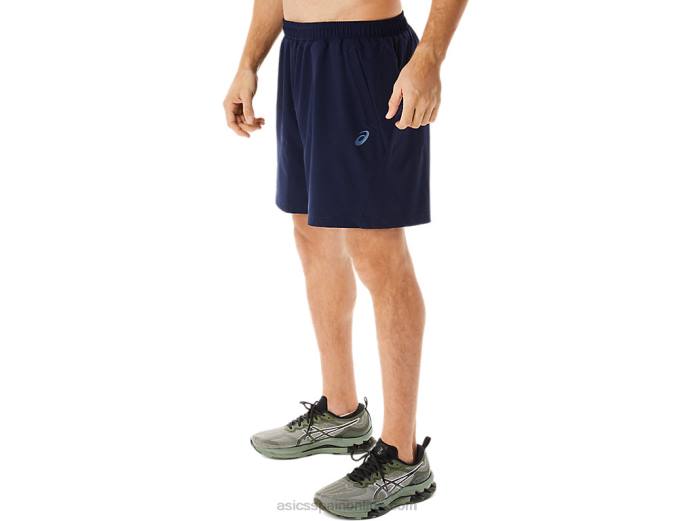 pantalón corto tejido de 7 pulgadas para hombre Asics 4L68968 medianoche