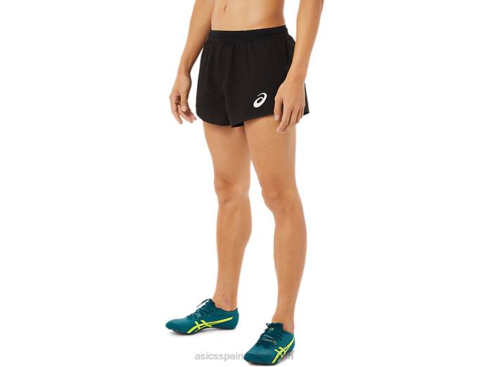pantalón corto tejido de malla ligera para hombre Asics 4L681399 rendimiento negro