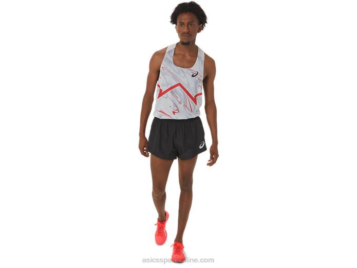 pantalón corto tejido ligero actibreeze para hombre Asics 4L68262 rendimiento negro