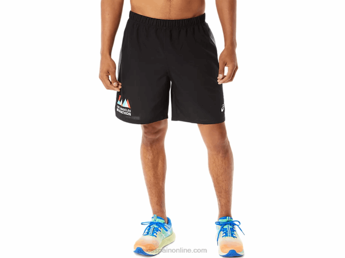 pantalones cortos de 7 pulgadas listos para usar para hombres Asics 4L681344 rendimiento negro