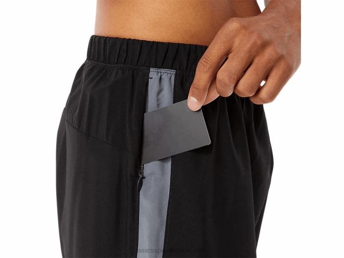 pantalones cortos de 7 pulgadas listos para usar para hombres Asics 4L681344 rendimiento negro
