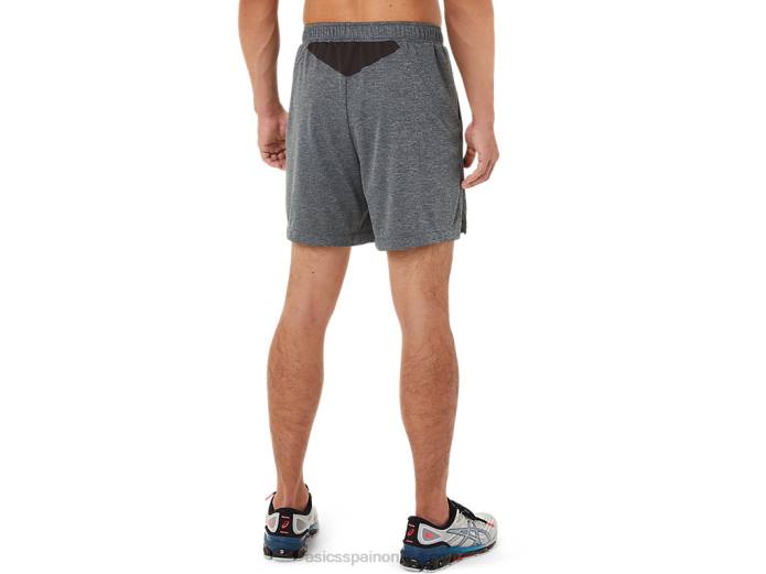 pantalones cortos de 7 pulgadas para hombre Asics 4L681440 portador gris jaspeado
