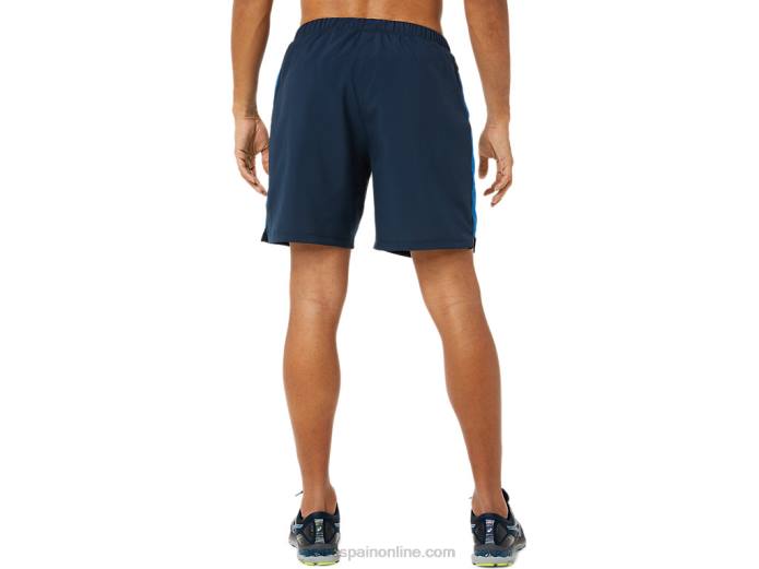 pantalones cortos de 7in para hombre Asics 4L681395 unidad de azul francés/lago