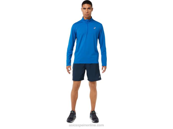 pantalones cortos de 7in para hombre Asics 4L681395 unidad de azul francés/lago