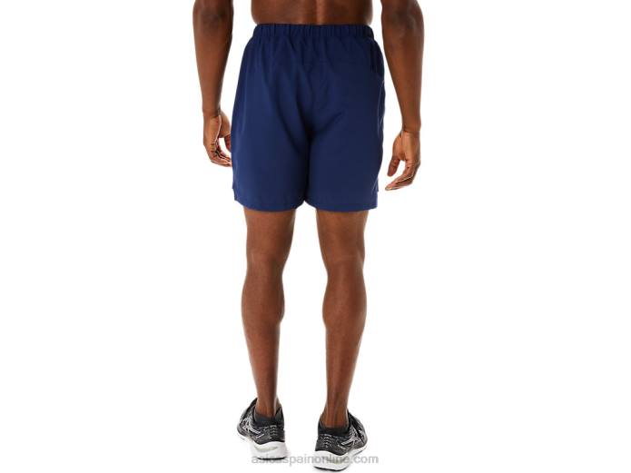 pantalones cortos de 7in para hombre Asics 4L68207 azul índigo
