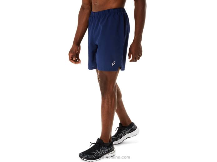 pantalones cortos de 7in para hombre Asics 4L68207 azul índigo