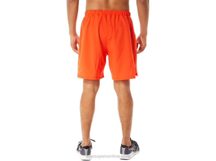 pantalones cortos de 7in para hombre Asics 4L68938 tomate cherry