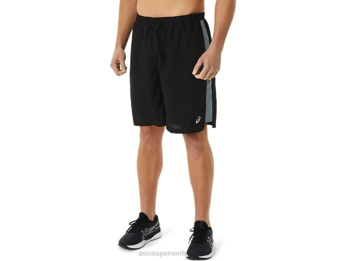 pantalones cortos de 9 pulgadas listos para usar para hombres Asics 4L68936 rendimiento negro