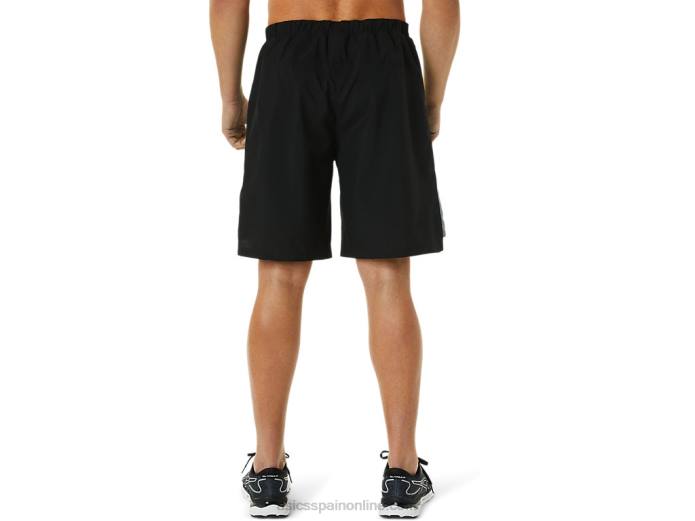 pantalones cortos de 9 pulgadas listos para usar para hombres Asics 4L68936 rendimiento negro