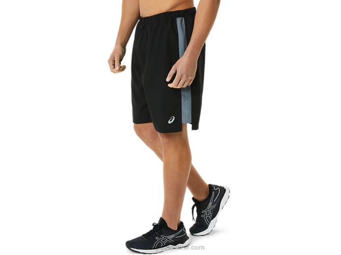 pantalones cortos de 9 pulgadas listos para usar para hombres Asics 4L68936 rendimiento negro