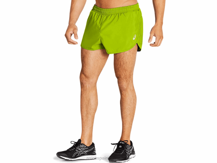 pantalones cortos de hombre divididos Asics 4L681707 cáscara de limón