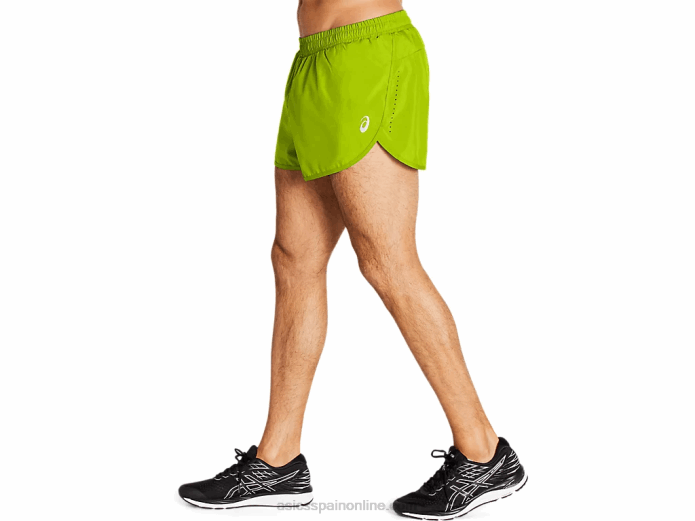 pantalones cortos de hombre divididos Asics 4L681707 cáscara de limón