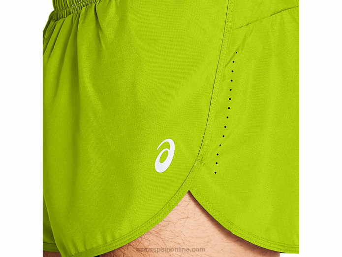 pantalones cortos de hombre divididos Asics 4L681707 cáscara de limón