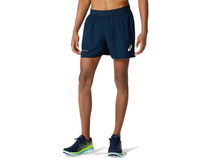 pantalones cortos de visibilidad para hombre Asics 4L681998 azul francés