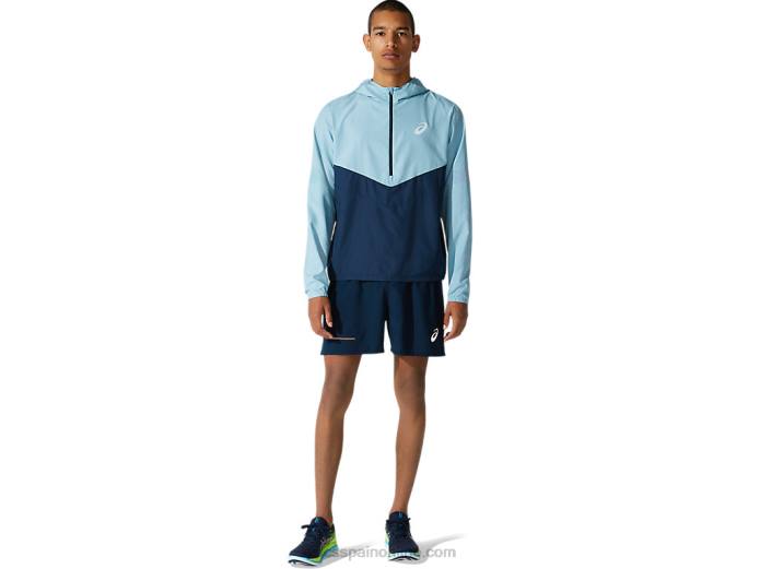 pantalones cortos de visibilidad para hombre Asics 4L681998 azul francés