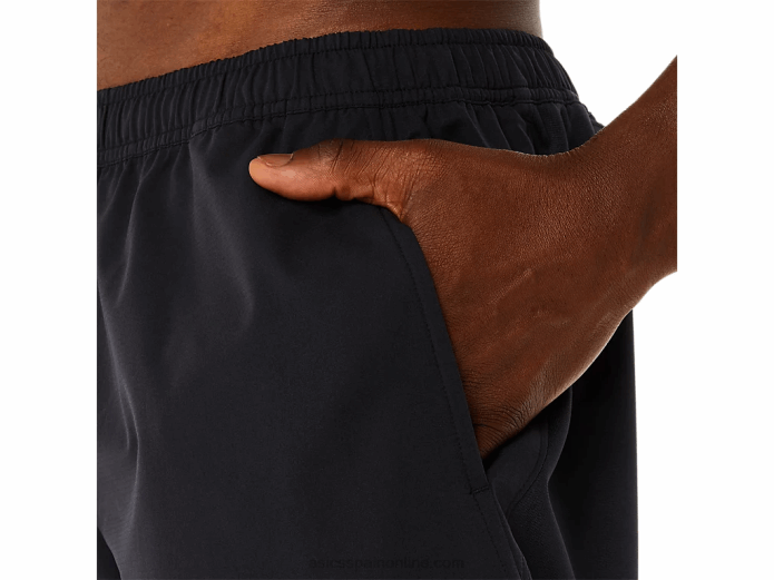pantalones cortos híbridos de 7 pulgadas para hombre Asics 4L68122 rendimiento negro