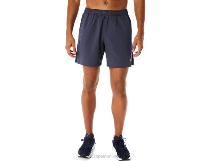 pantalones cortos híbridos de 7 pulgadas para hombre Asics 4L68261 niebla índigo