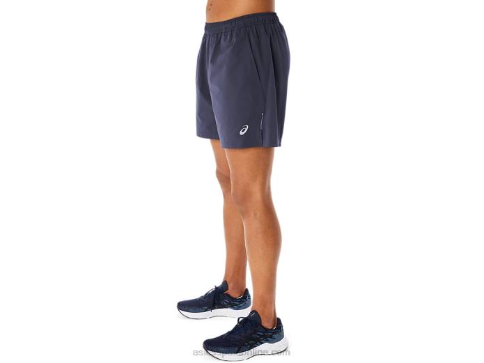 pantalones cortos híbridos de 7 pulgadas para hombre Asics 4L68261 niebla índigo