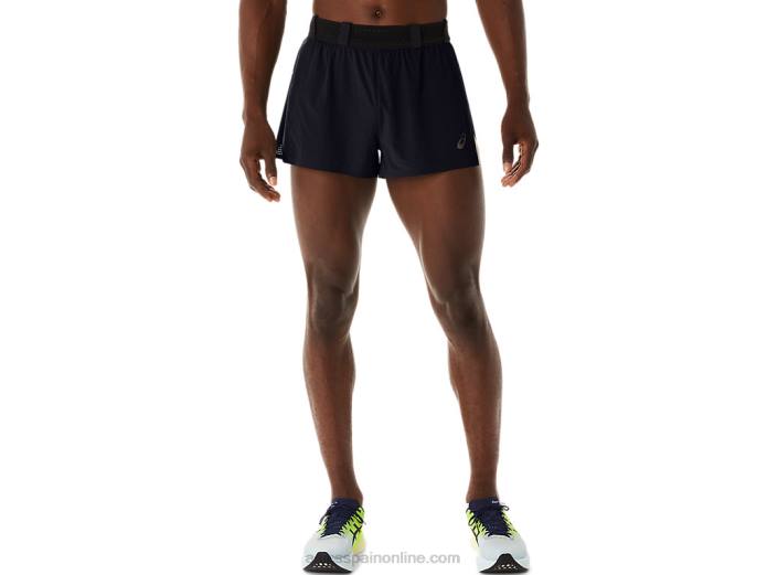 pantalones cortos metarun divididos para hombre Asics 4L68515 rendimiento negro