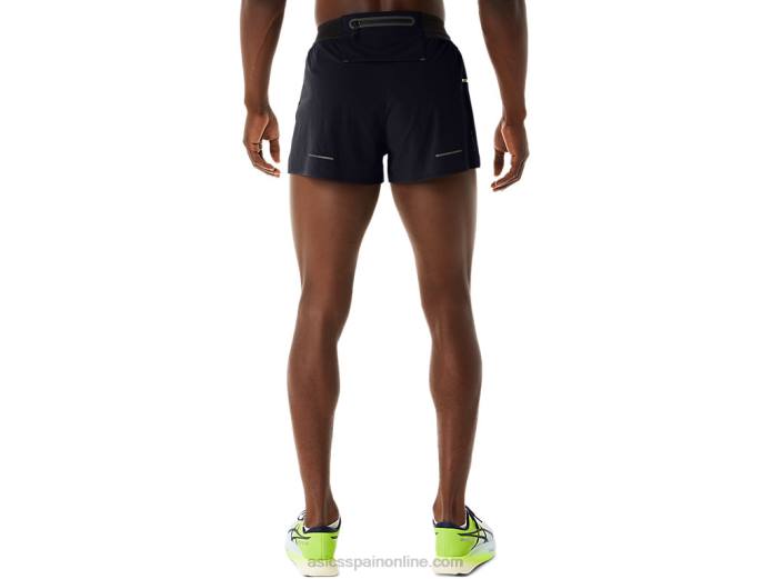 pantalones cortos metarun divididos para hombre Asics 4L68515 rendimiento negro