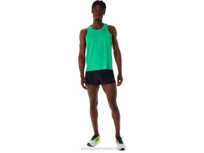 pantalones cortos metarun divididos para hombre Asics 4L68515 rendimiento negro