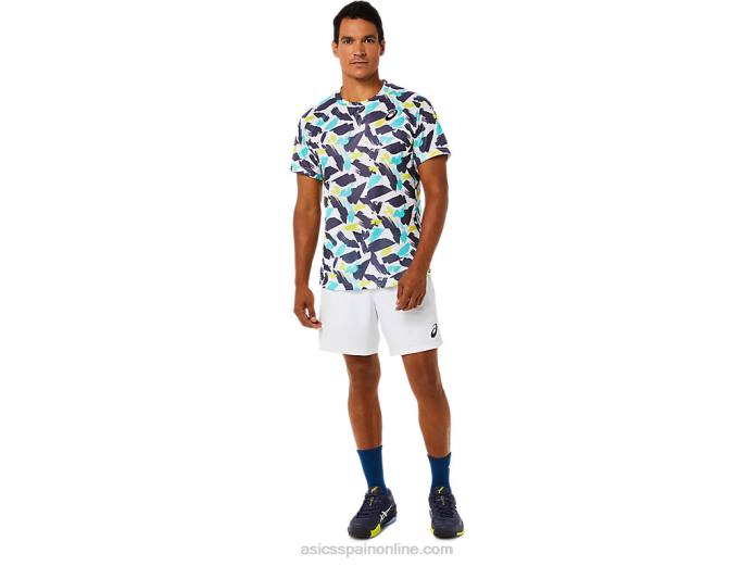 partido masculino 7 en corto Asics 4L681497 blanco brillante