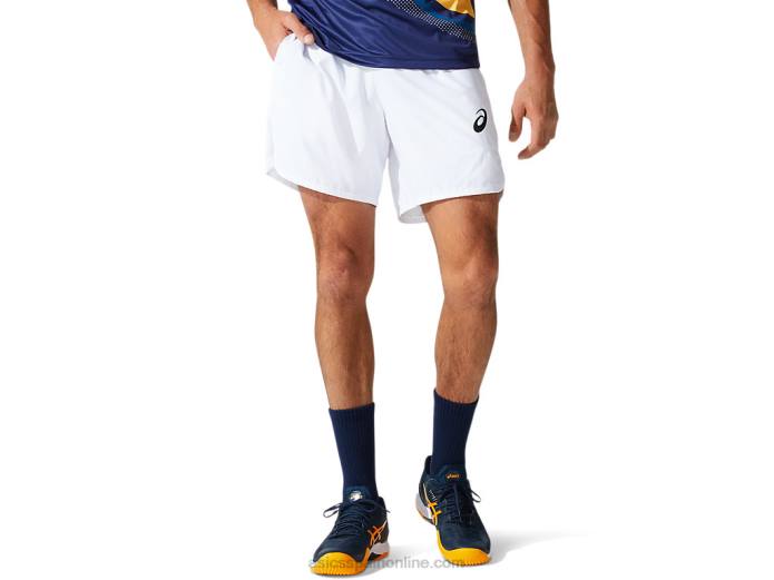 partido masculino 7 en corto Asics 4L681999 blanco brillante