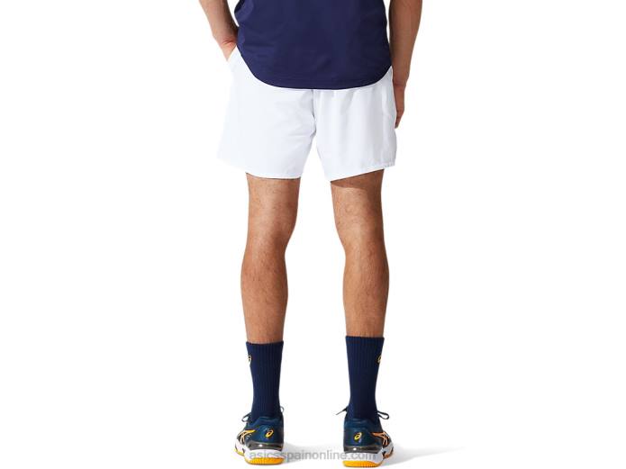partido masculino 7 en corto Asics 4L681999 blanco brillante