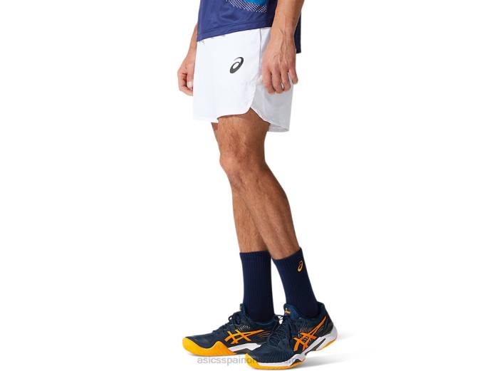 partido masculino 7 en corto Asics 4L681999 blanco brillante