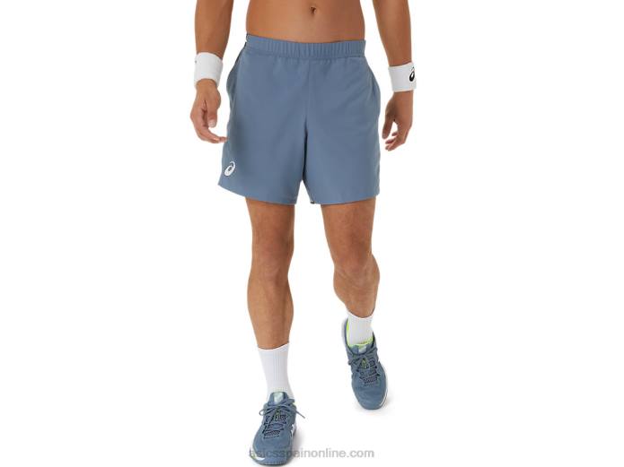 partido masculino 7 en corto Asics 4L68473 azul acero
