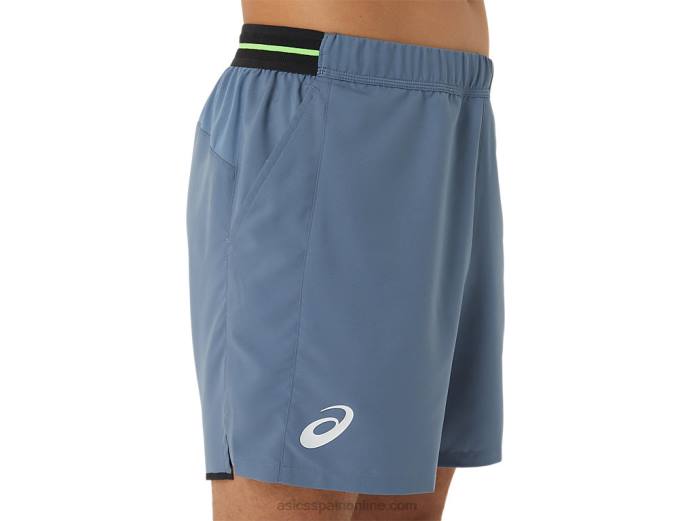 partido masculino 7 en corto Asics 4L68473 azul acero