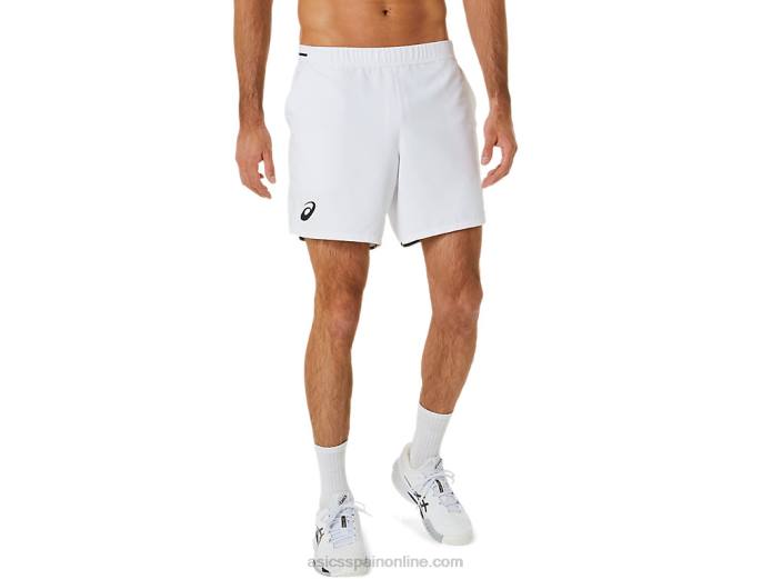 partido masculino 7 en corto Asics 4L68489 blanco brillante