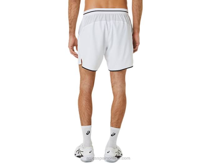 partido masculino 7 en corto Asics 4L68489 blanco brillante