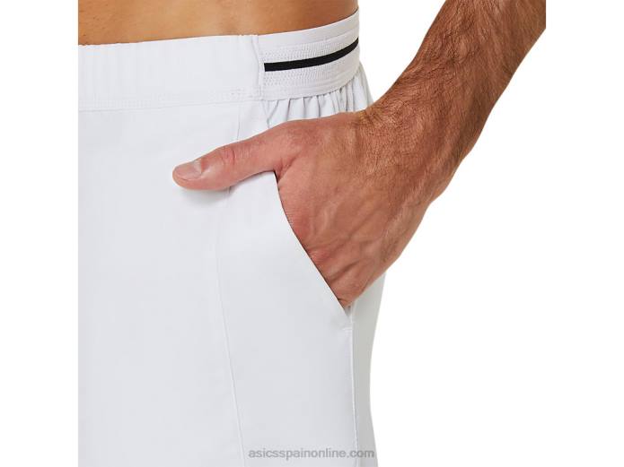 partido masculino 7 en corto Asics 4L68489 blanco brillante
