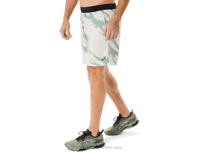 shorts de hombre de temporada con estampado integral Asics 4L68993 gris humo/gris pizarra