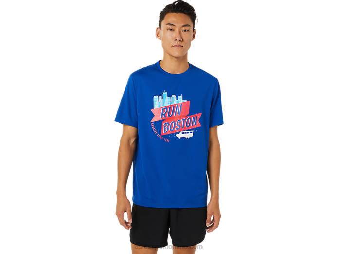 bos ready-set de manga corta para hombre ii Asics 4L681698 azul