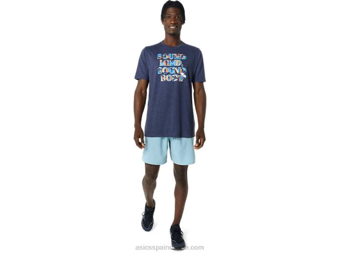 camiseta con eslogan de hibisco Asics 4L681045 brezo chaquetón