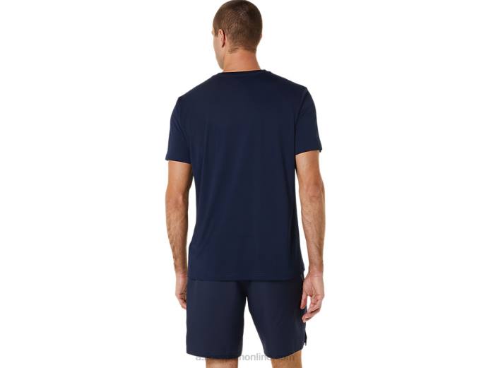 camiseta con estampado de zapatos de salón para hombre Asics 4L68520 medianoche