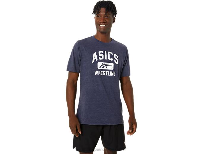 camiseta con gráfico de lucha libre unisex Asics 4L68826 brezo chaquetón