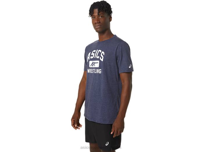 camiseta con gráfico de lucha libre unisex Asics 4L68826 brezo chaquetón