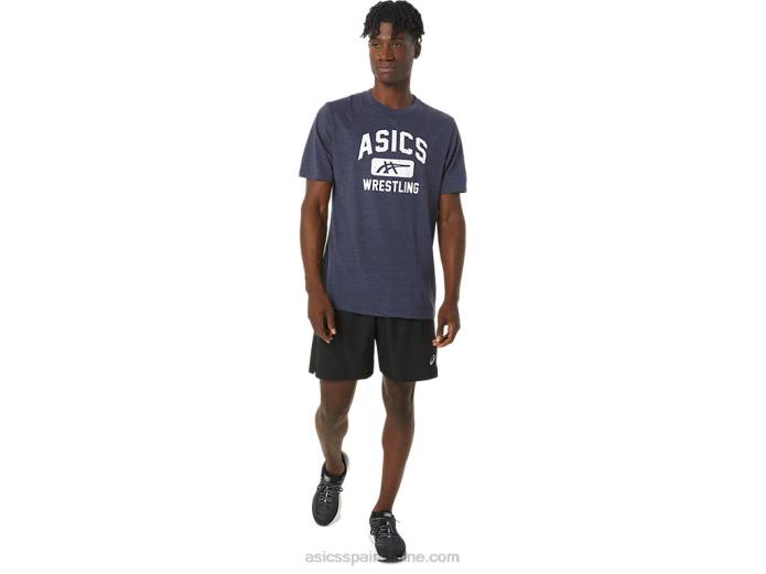 camiseta con gráfico de lucha libre unisex Asics 4L68826 brezo chaquetón