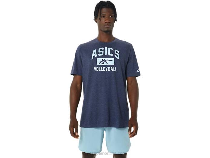 camiseta con gráfico de voleibol Asics 4L68865 brezo chaquetón