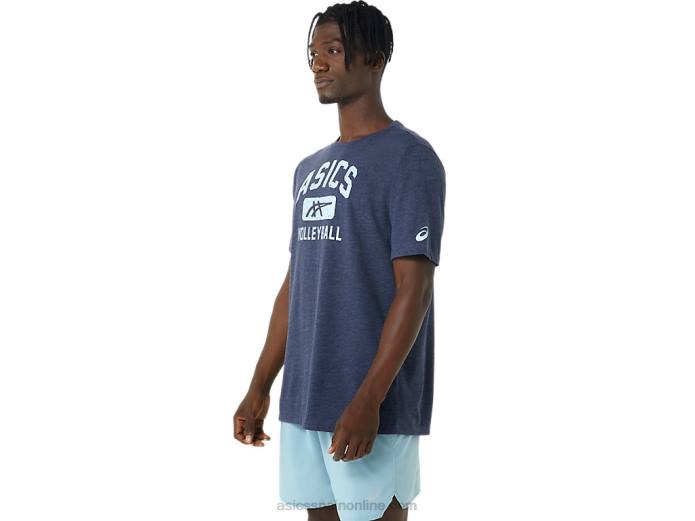 camiseta con gráfico de voleibol Asics 4L68865 brezo chaquetón